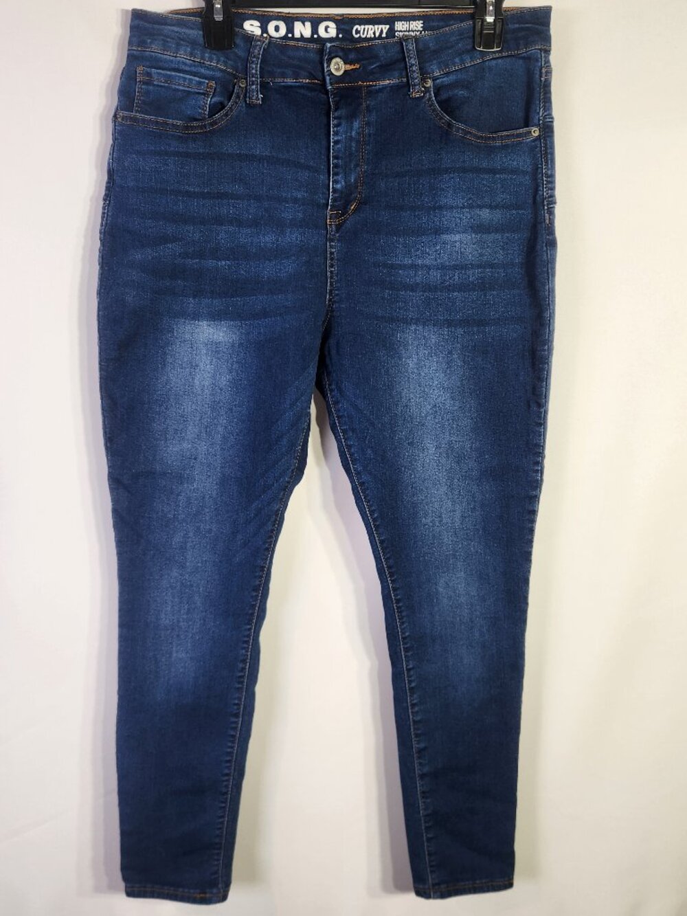 S.O.N.G. Curvy High Rise Skinny Ankle Medium Wash Jeans – Size 17